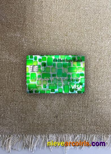 USA Heritage bank visa classic card photolook